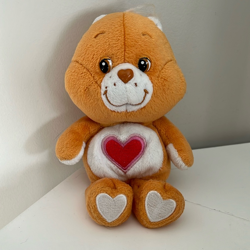 ❤️ Care Bear Love-a-lot Bear. 9” Carlton Cards 8” Bear with Heart.